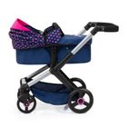 Bayer Design, Xeo, carucior multifunctional pentru papusi, bleumarin-roz