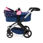 Bayer Design, Xeo, carucior multifunctional pentru papusi, bleumarin-roz