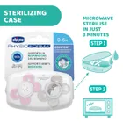 Chicco, PhysioForma Comfort, suzeta din silicon, roz, 0 luni+