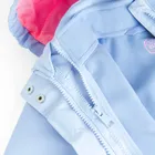 Cool Club, Geaca de ploaie cu gluga pentru fete, 3in1, Bluza polar cu fermoar, albastru