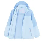 Cool Club, Geaca de ploaie cu gluga pentru fete, 3in1, Bluza polar cu fermoar, albastru