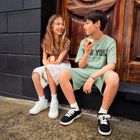 Cool Club, Pantaloni scurti de blugi reglabili pentru fete, wide, alb