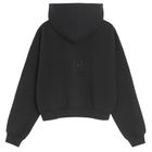 Hanorac negru cu croiala cropp boxy NOWEAR