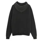 Hanorac oversize negru cu fermoar NOWEAR