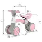 Kidwell, Petito Bunny, mini bicicleta de echilibru cu 4 roti