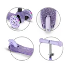 Kidwell, Uno, trotineta cu 3 roti LED, violet