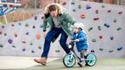 Kinderkraft, 2Way Next, bicicleta fara pedale cu accesorii, roz deschis