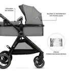 Kinderkraft, Esme Pro, carucior multifunctional 3in1, Moonlight Grey