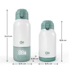 Kinderkraft, Gaja, incalzitor mobil de lapte si termos 2in1, verde, 500 ml