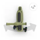 Kinderkraft, Halley 2, trotineta cu 3 roti de echilibru 2in1, LED, Grassland Green