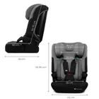 Kinderkraft, I-Comfy, scaun auto 3in1, i-Size, Dark Grey, 76-150 cm