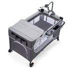 Kinderkraft, Leody, patut de calatorie cu accesorii, gri