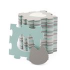 Kinderkraft, Luno Shapes, covoras din spuma puzzle 3D, menta verde
