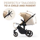 Kinderkraft, Prime 2, carucior multifunctional 2in1, Sandrose Beige