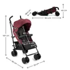 Kinderkraft, Siesta 2, carucior, Dark Ruby
