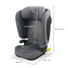 Kinderkraft, Unity 2, I-Size, scaun auto, Grey, 100-150 cm, 15-36 kg