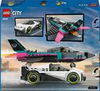 LEGO City, Avion cu reactie vs masina, 60489