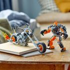 LEGO Marvel, Robot si motocicleta Calaretul fantoma, 76245