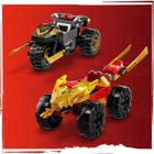 LEGO NINJAGO, Infruntarea dintre Kai in masina si Ras pe motocicleta, 71789