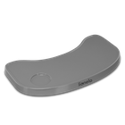 Lionelo, Floris, scaun inalt din lemn, Grey Stone