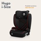 Lionelo, Hugo, I-size, scaun auto, 100-150 cm, Sporty Black Red