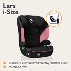 Lionelo, Lars, I-size, scaun auto, 100-150 cm, Pink Baby