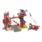 Marioinex, Mini Waffle, City, Statia de pompieri, set de constructie, 280 piese