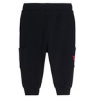 Set pentru baieti, Hanorac cu gluga, Tricou, Pantaloni trening, negru-rosu, imprimeu Mickey Mouse