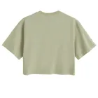 Tricou din bumbac cu croiala scurta boxy NOWEAR