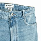 Bermude din denim cu talie reglabila unisex NOWEAR