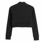 Bluza sport crop mulata cu fermoar NOWEAR