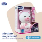 Chicco, First Dreams, lampa de noapte, Ursulet, roz