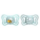 Chicco, Physioforma Light, suzeta din silicon, albastru, 2-6 m, 2 buc.