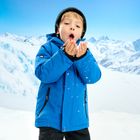 Cool Club, Geaca de schi cu gluga pentru baieti, calduroasa, mix, albastru
