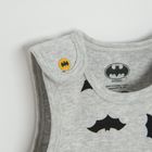 Cool Club, Set pentru baieti, Caciula, Body cu maneca lunga, Salopeta cu botosei, Pantaloni cu botosei, Patura, mix, imprimeu Batman