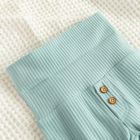 Cool Club, Set pentru bebelusi, Body cu maneca lunga, Pantaloni fara botosei, bumbac organic, turcoaz