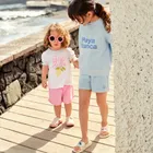 Cool Club, Set pentru fete, Bluza, Pantaloni scurti, albastru