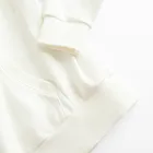 Hanorac oversize alb cu fermoar NOWEAR