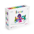 Hey Clay, Monsters, set creativ, 18 cutii de plastilina