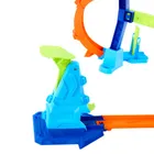 Hot Wheels City, Roller Coaster Rally, set de joaca cu 5 masini + set Corkscrew Jump Champion GRATUIT, set promotional