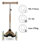 Kidwell, Uno, trotineta cu 3 roti LED, gold