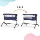 Kinderkraft, Bea, patut atasabil (co-sleeper) 2in1, gri