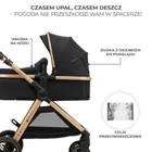 Kinderkraft, Esme, carucior multifunctional 3in1, Pure Black
