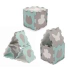 Kinderkraft, Luno Shapes, covoras din spuma puzzle 3D, menta verde