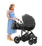 Kinderkraft, Prime, carucior multifunctional 2in1, negru + geanta Mommy Bag
