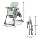 Kinderkraft, Tastee, scaun inalt pliant pentru hranire, Grey