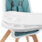 Kinderkraft, Tixi, scaun de masa 2in1, gri