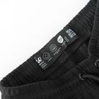 Pantaloni scurti regular negri cu snur NOWEAR