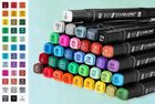 Rawmark, Basic Line, set 36 markere duble + 5 carte de colorat, cu cerneala pe baza de alcool, multicolore