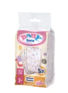 Baby Born, papusa Emma, ​​43 cm, set cu salopeta suplimentara + pachet de 5 scutece gratuit